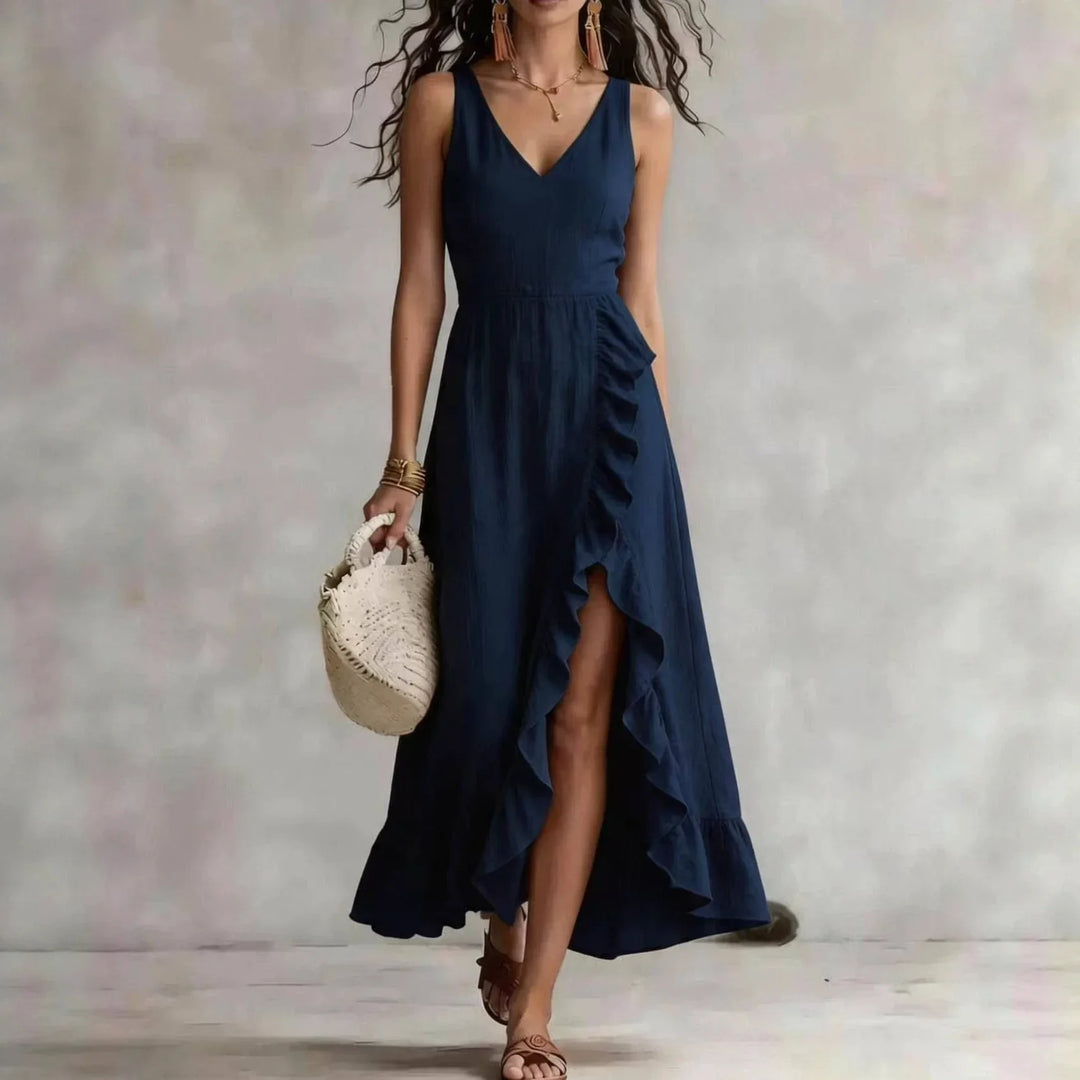 Estrella Lace Hem Maxi Dress