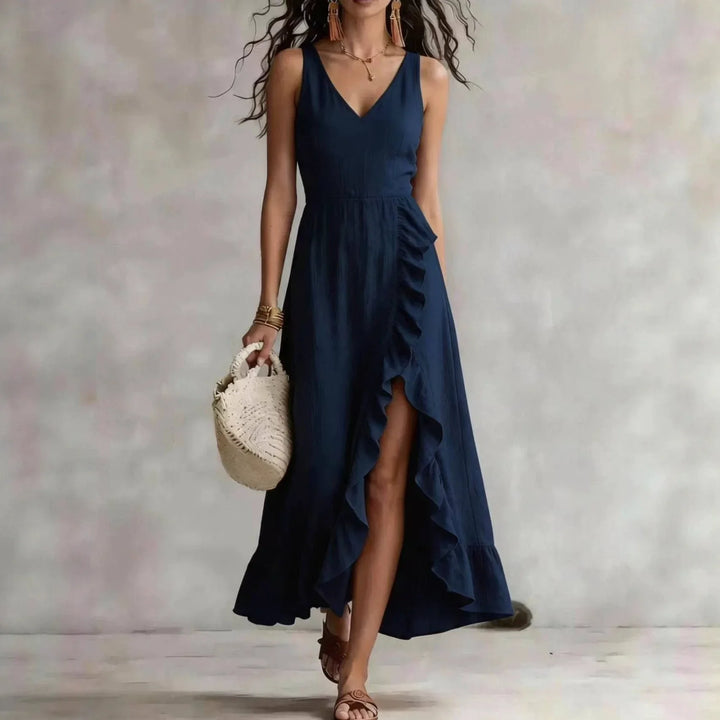 Estrella Lace Hem Maxi Dress