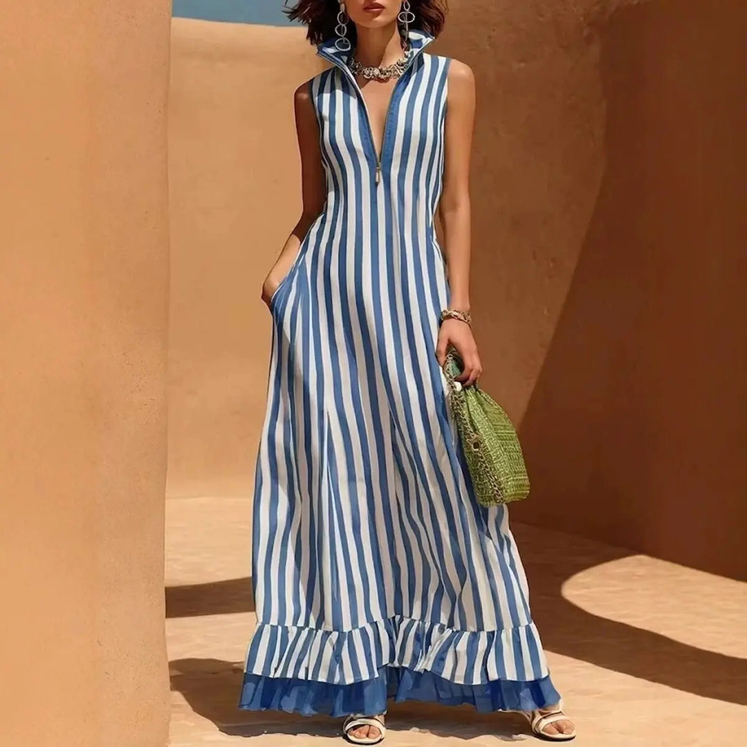 Georgia Striped Maxi Dress