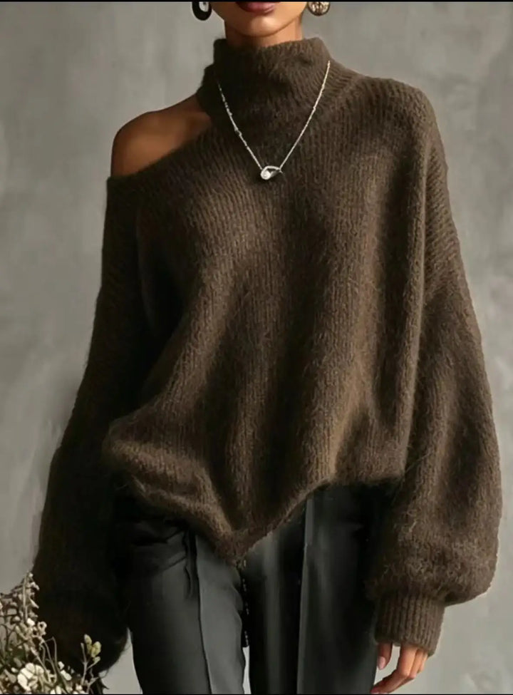 Ophelia Cutout Shoulder Sweater