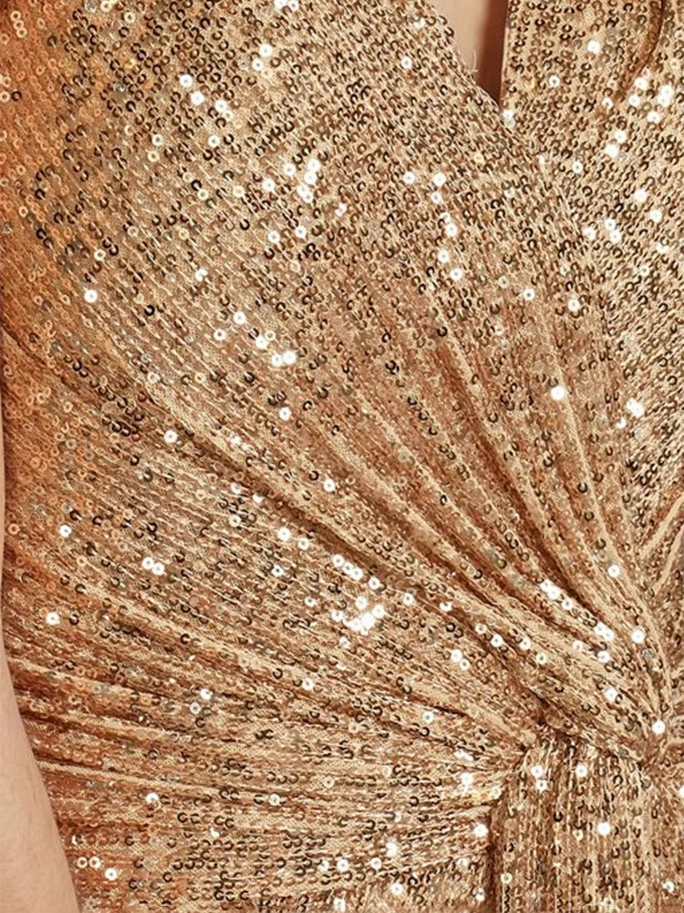 Mireya Sequin Evening Wedding Guest Dress