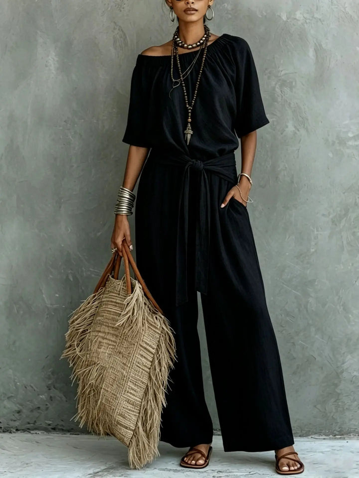 Jessica Casual Wide Leg Jumpsuit