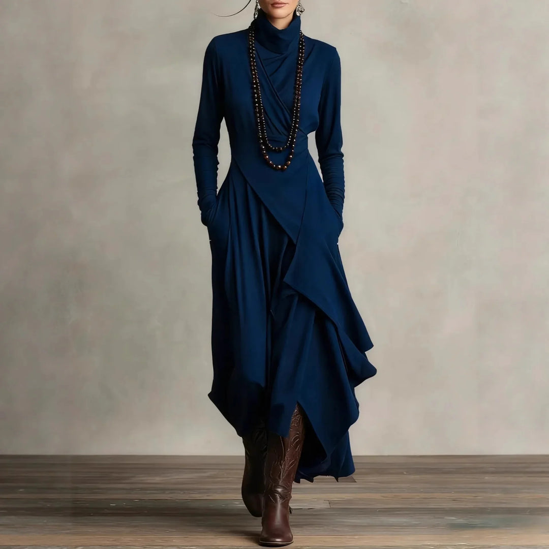 Jolene Draped Crossover Maxi Dress