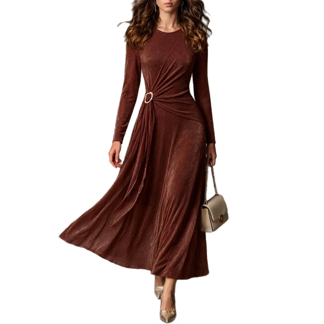 Nicoletta Gathered Waist Dress