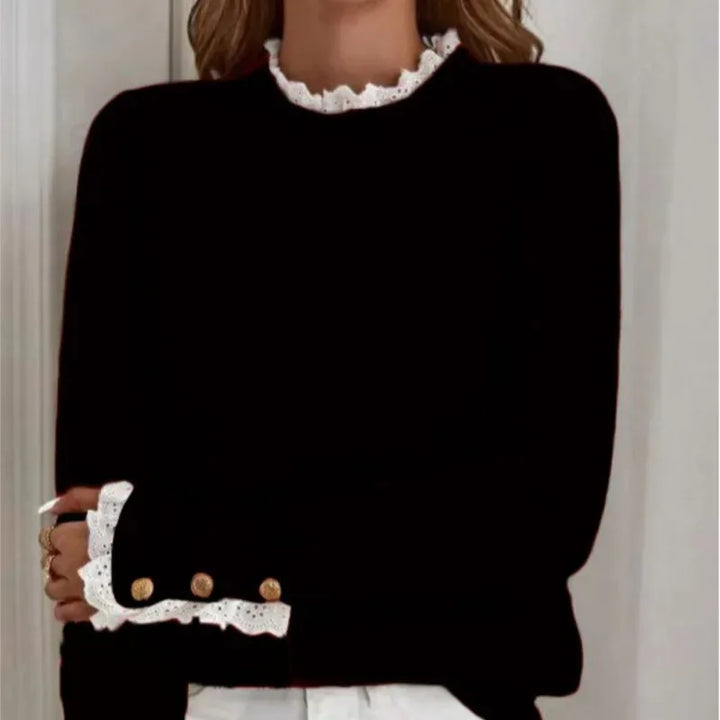 Colette Lace Trim Pullover