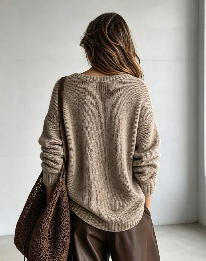 Blaire V-Neck Knit Sweater