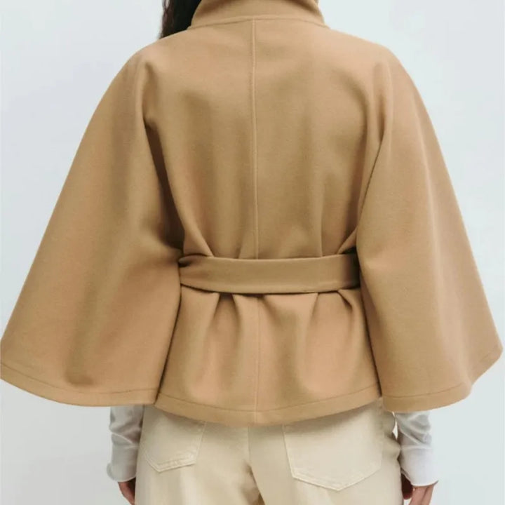 Anouk Belted Cape Jacket