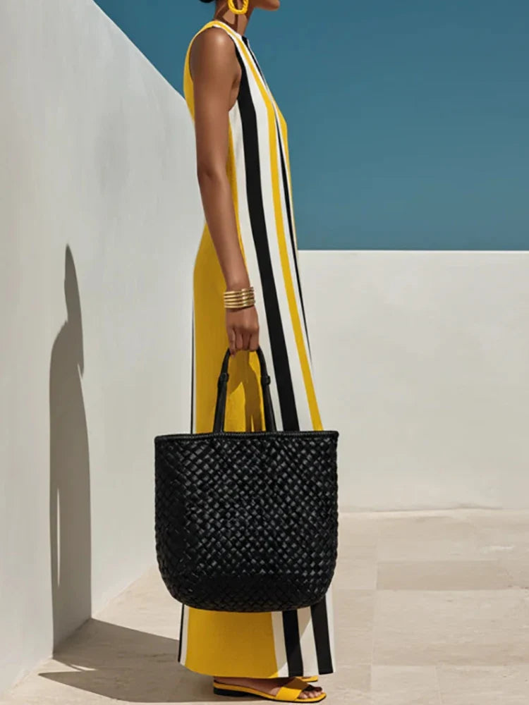 Zora Striped Pocket Maxi Dress