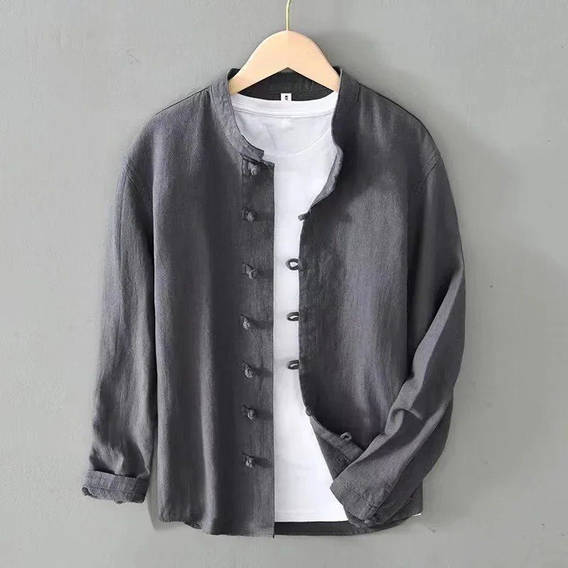 Jasper Henley Long Sleeve Linen Shirt