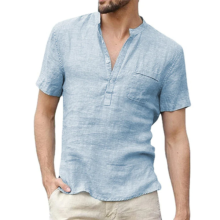 Davin Short Sleeve Henley Shirt