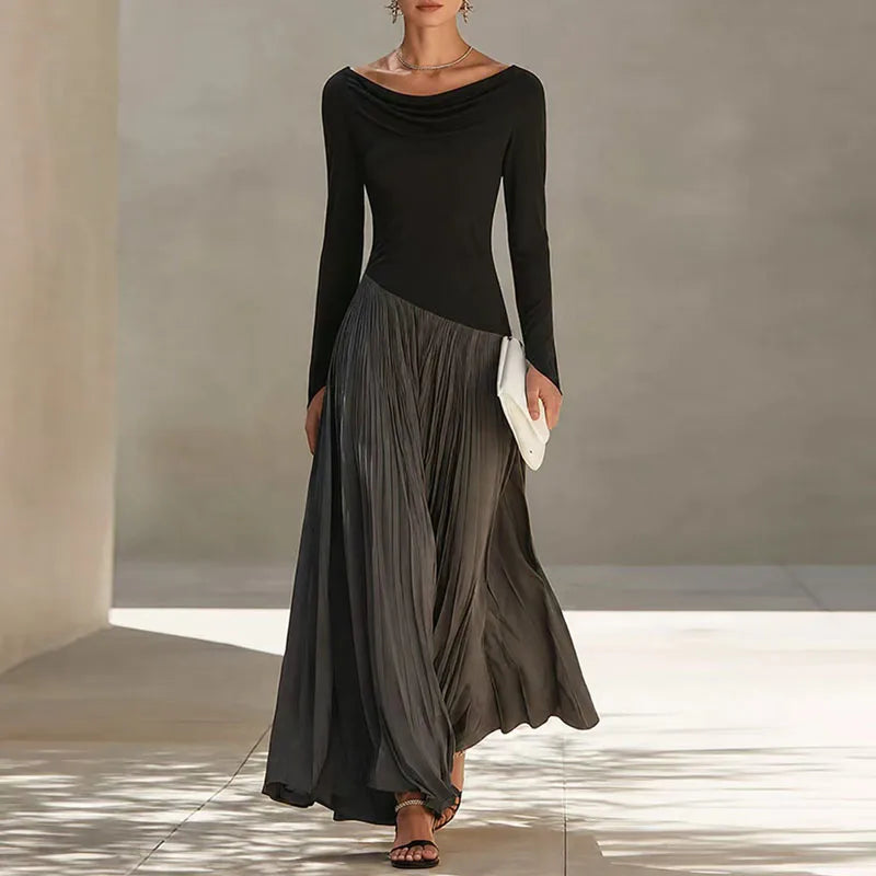 Lucia Flowing Draped Maxi Dress