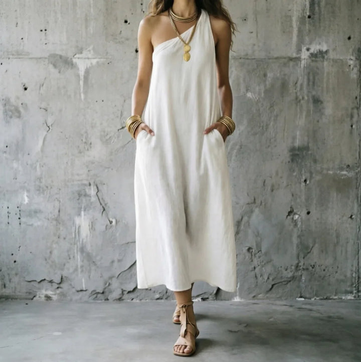Amelie One Shoulder Maxi Dress