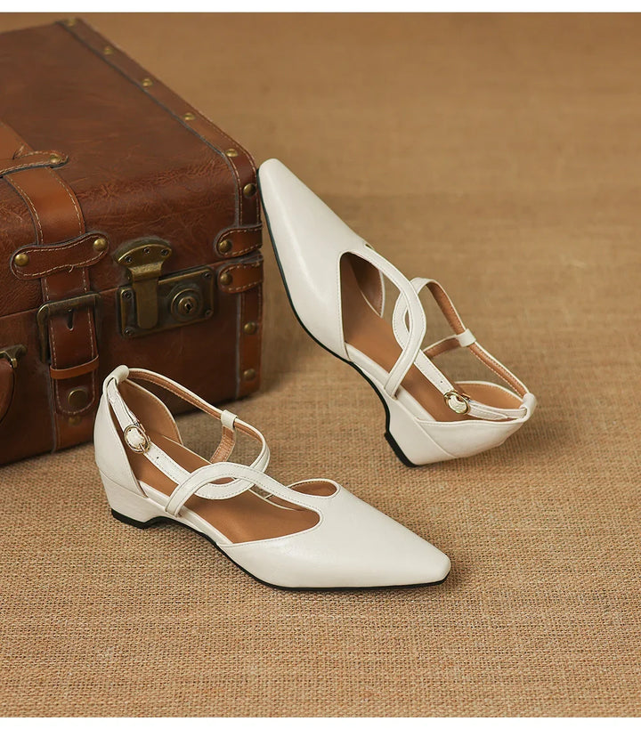 Ayana Pointed Mary Jane Heels