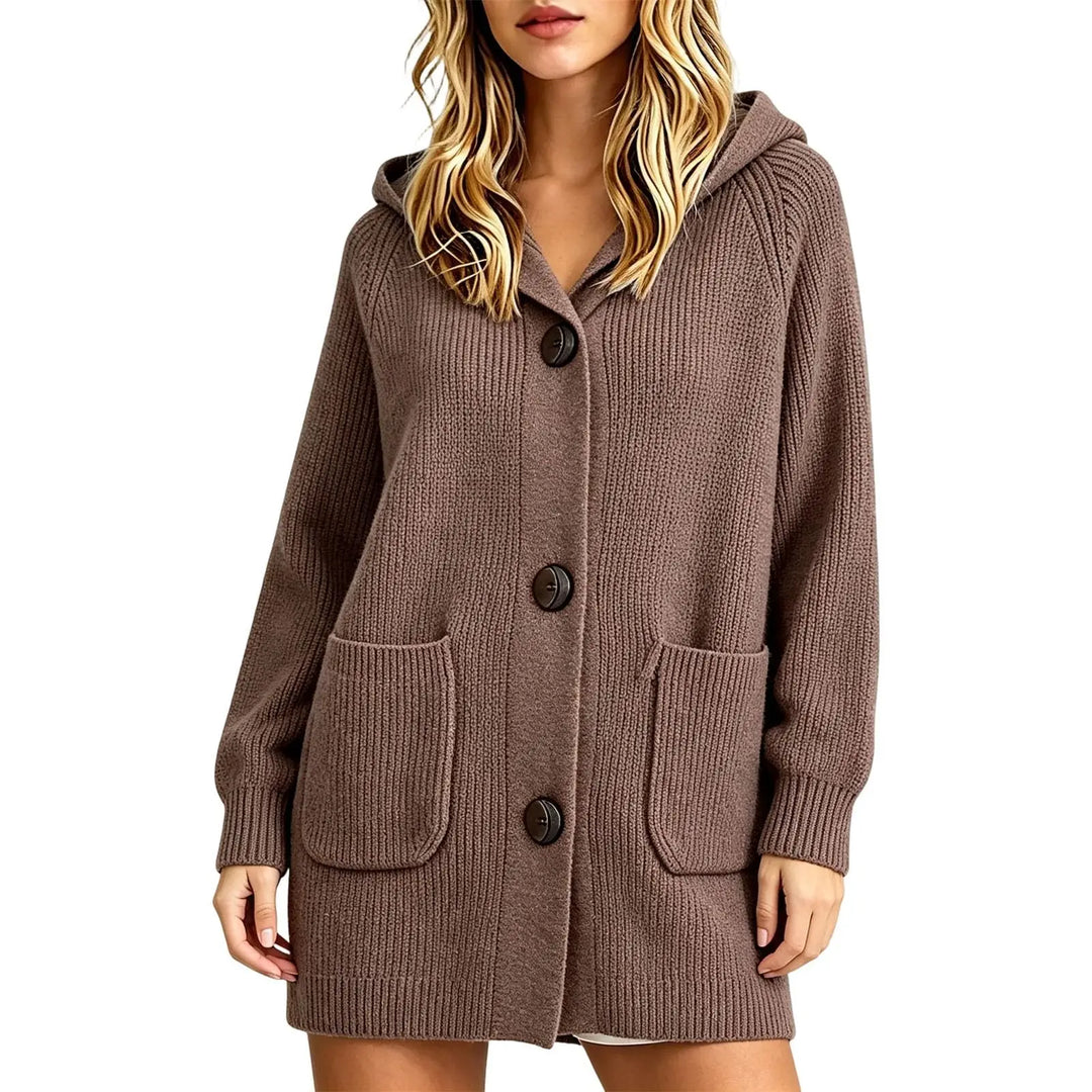 Fenrose Chunky Button Front Cardigan