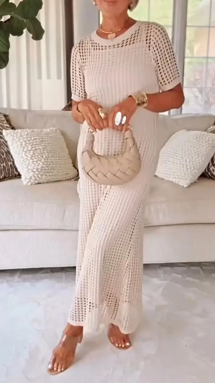 Mia Breathable Knit Maxi Dress