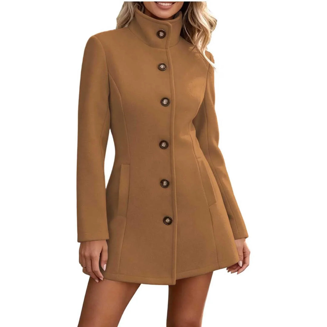 Josette Stand Collar Peacoat