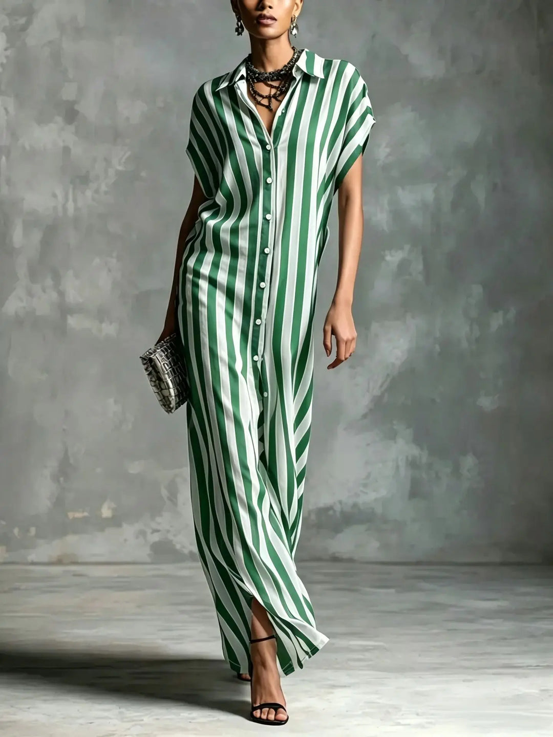 Tabitha Linen Long Shirt Dress