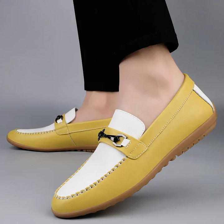 David Color Block Loafers