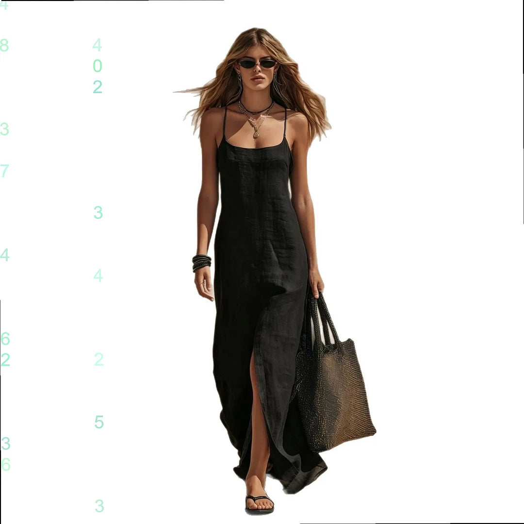 Damaris Elegant Sleeveless Maxi Dress