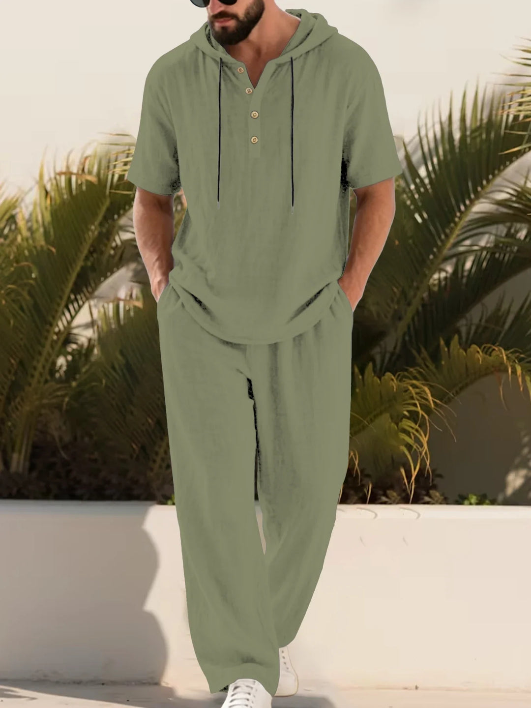 Brooks Relaxed Henley Trouser Set