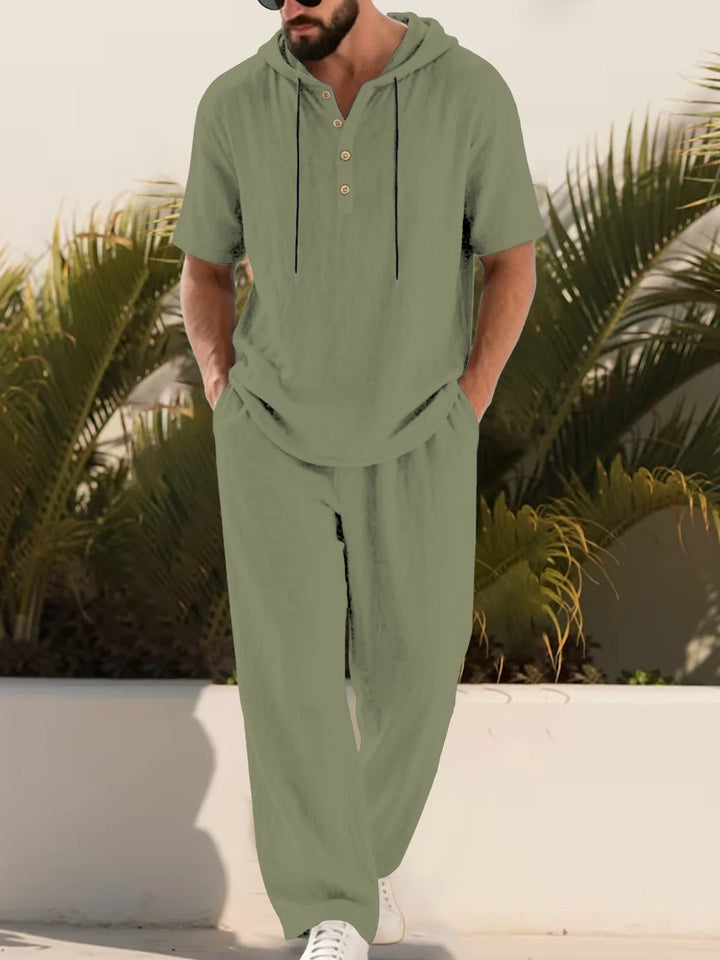Brooks Relaxed Henley Trouser Set