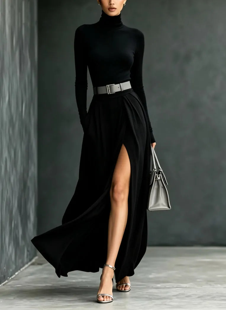 Aline Turtleneck Sweater Dress