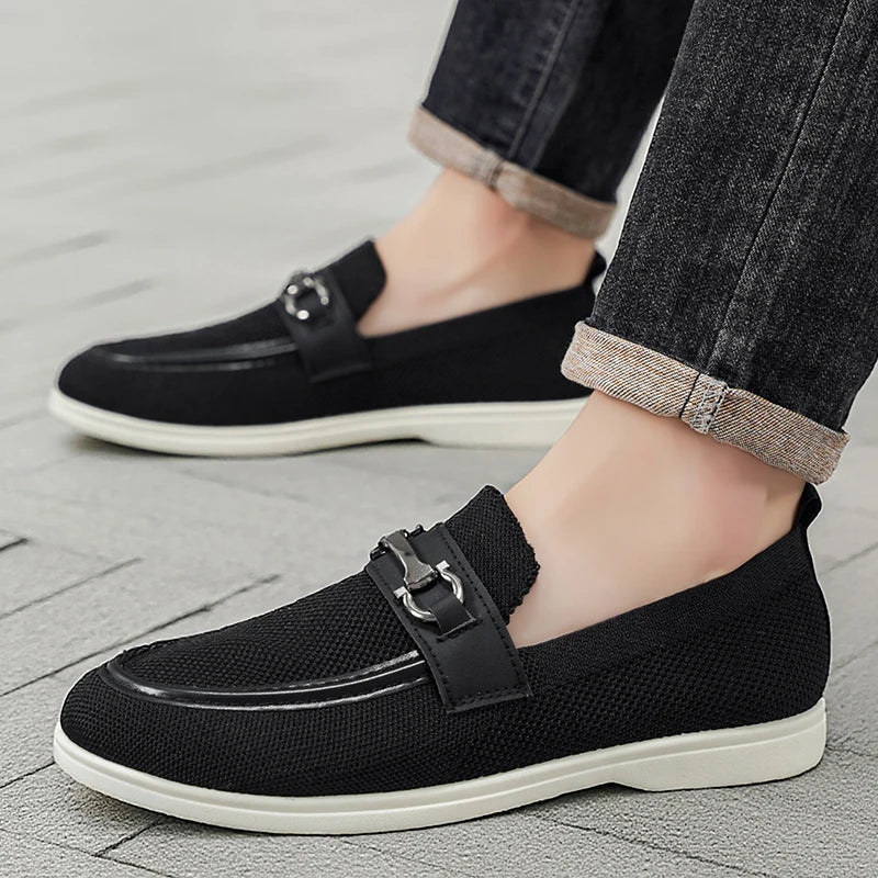 Luciano Breathable Knit Loafers