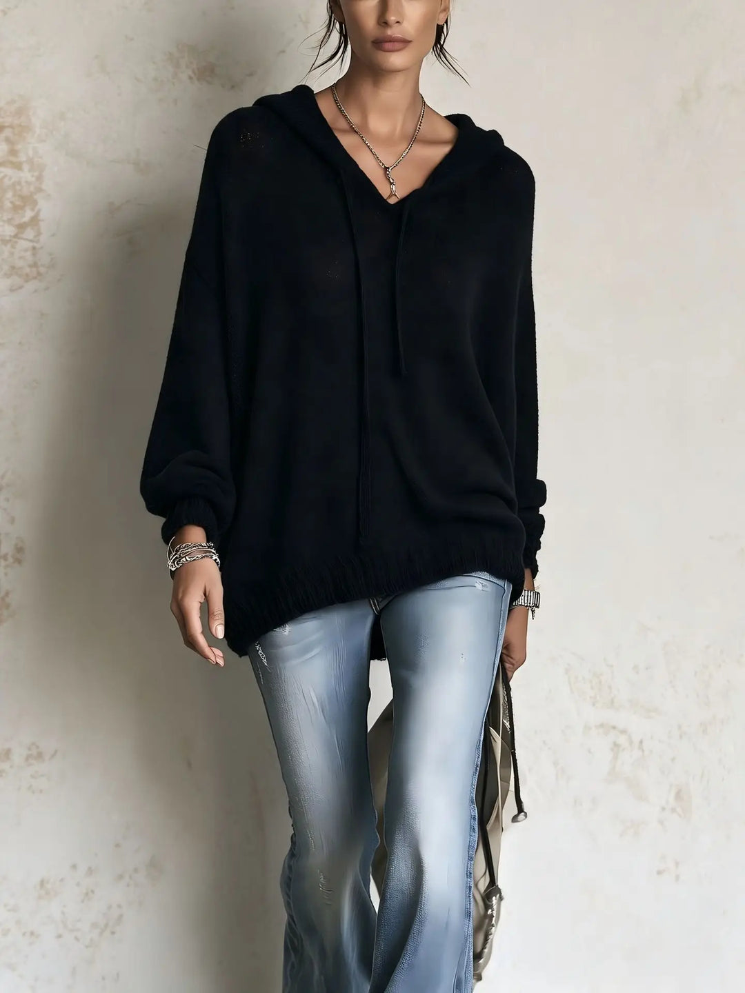 Larke Drawstring Hood Sweater