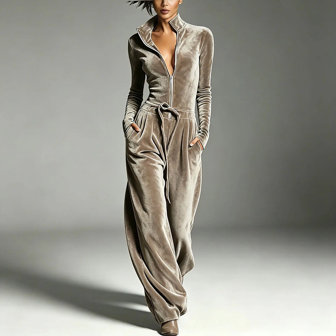 Wyona Effortless Velvet Jumpsuit