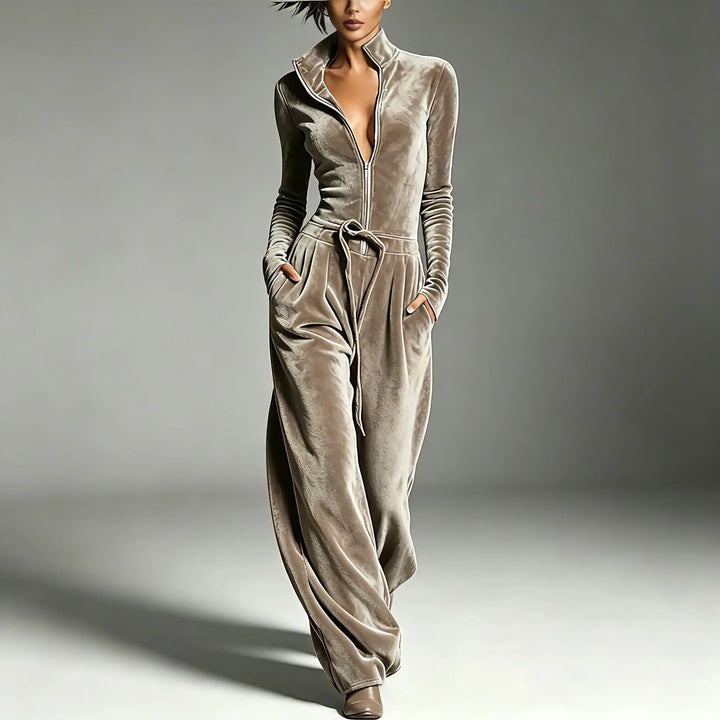 Wyona Effortless Velvet Jumpsuit