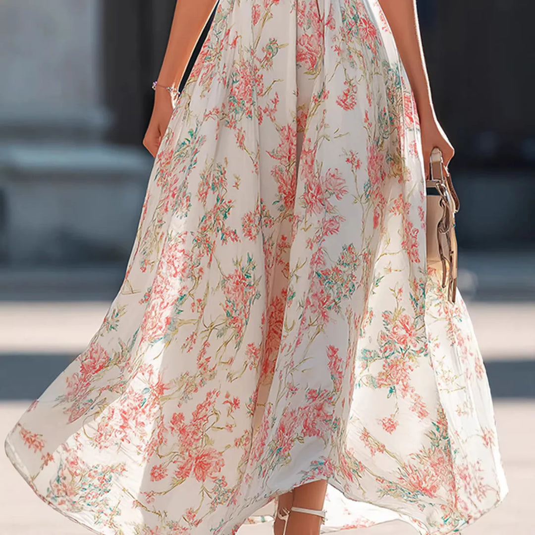 Fiona Flowy Halter Maxi Dress