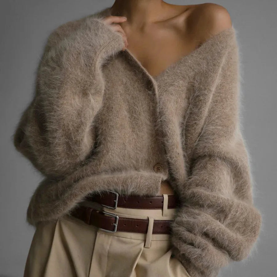 Laurel Soft Mink Cardigan