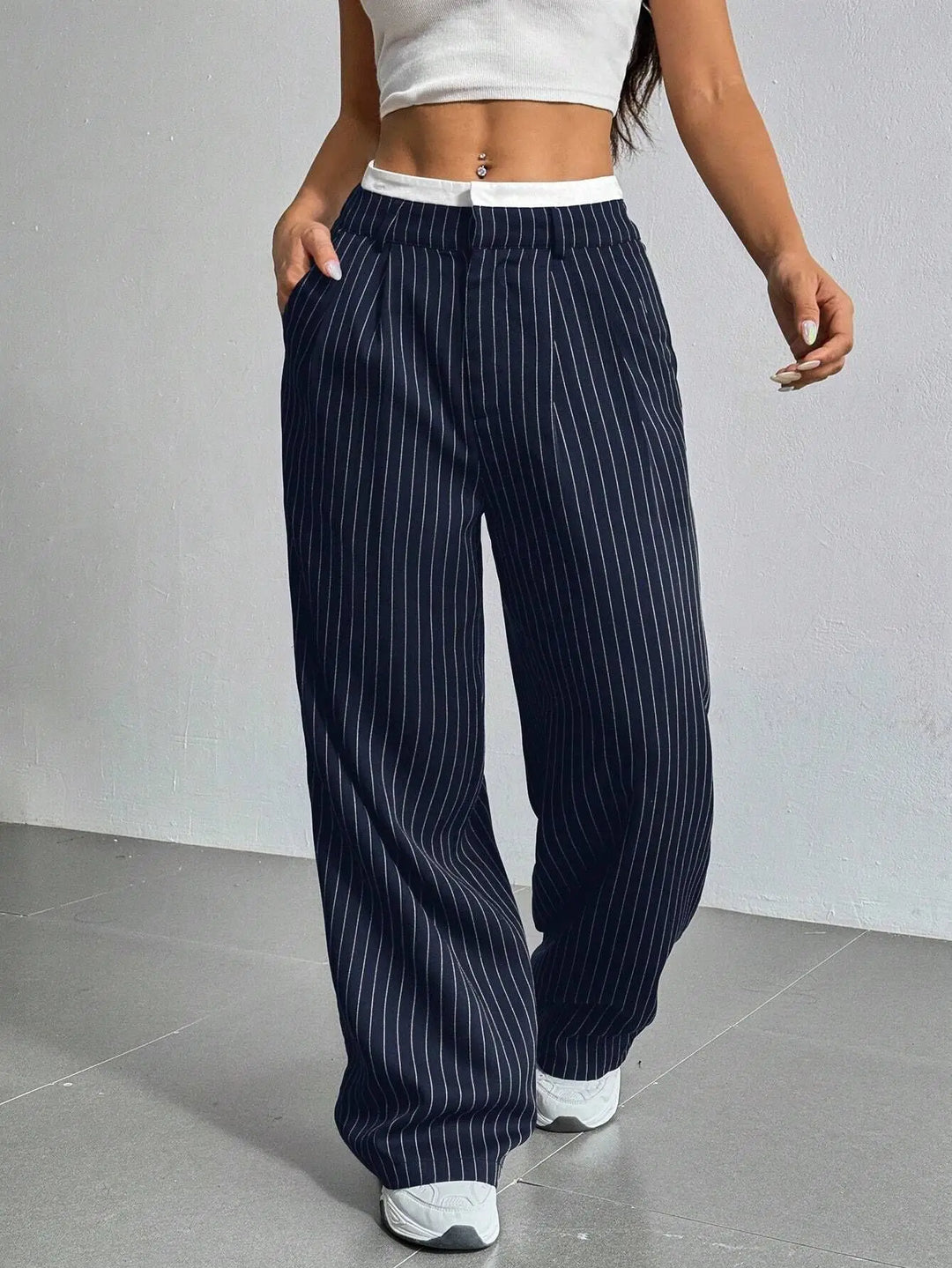 Emiara Classic Striped Pants