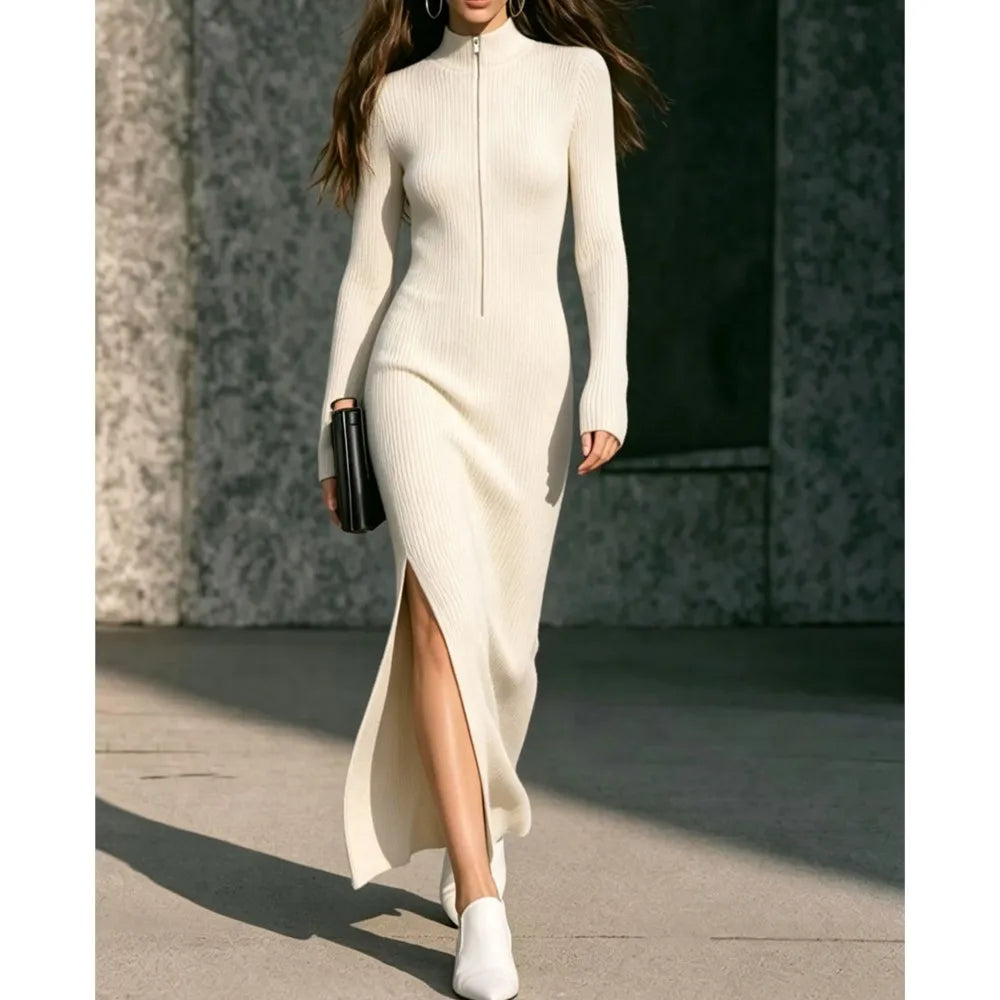 Kayla Ribbed Long Dress