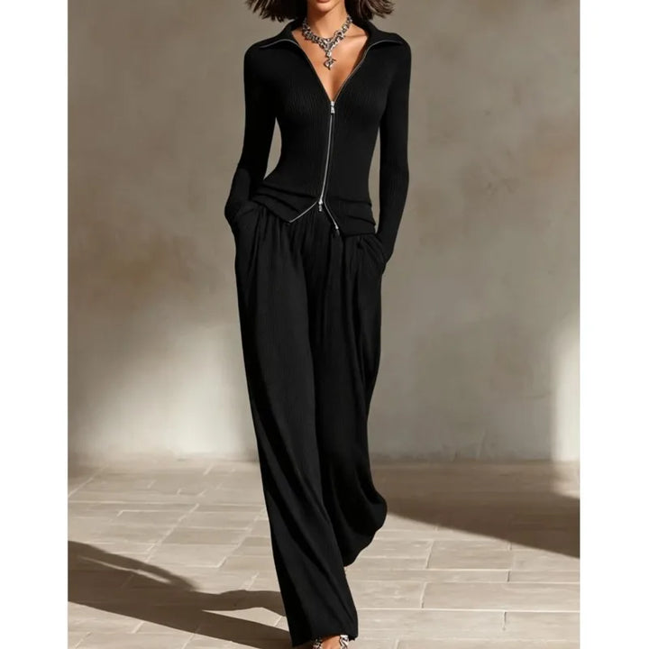 Odalys Zip Front Pant Set