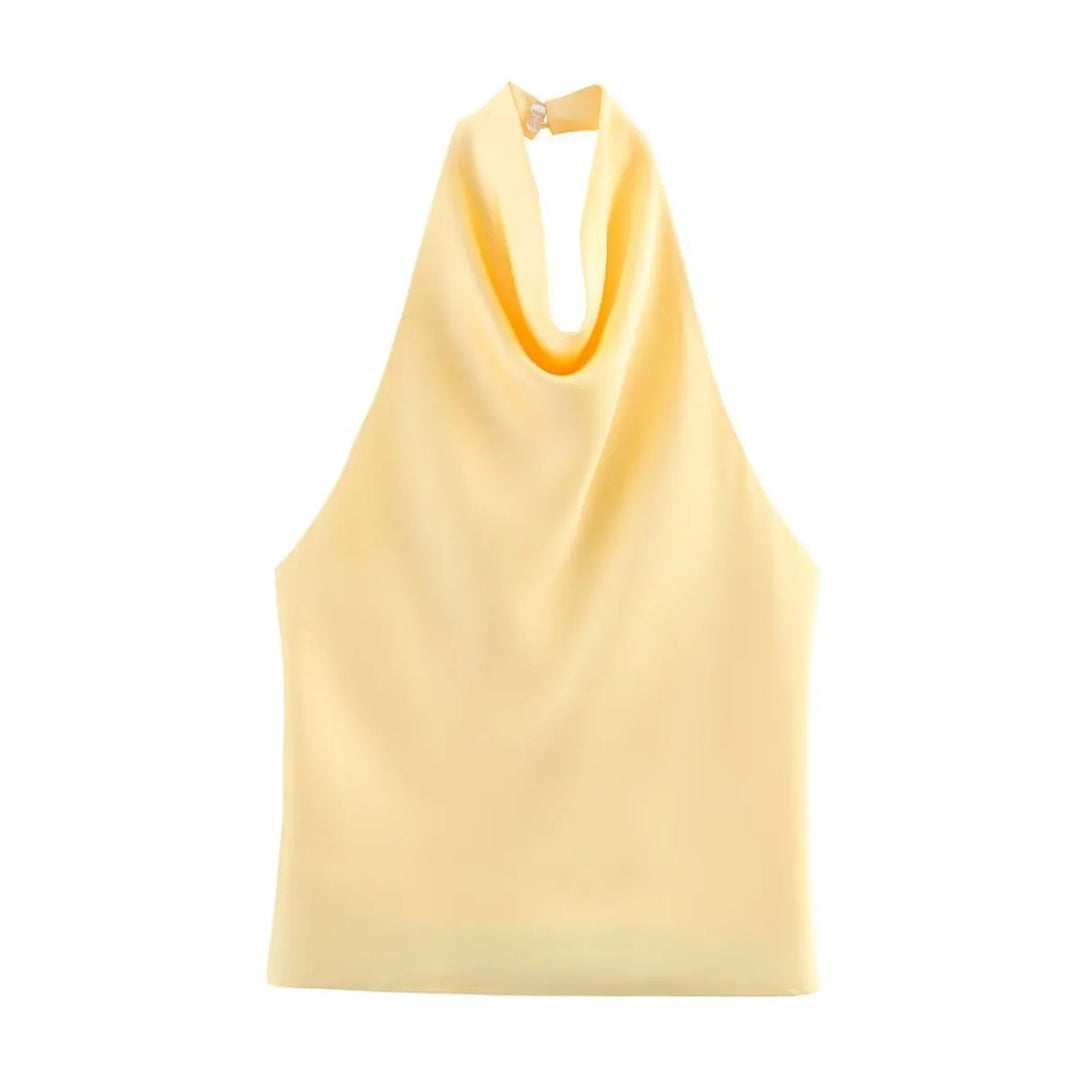 Lorelei Satin Halter Blouse