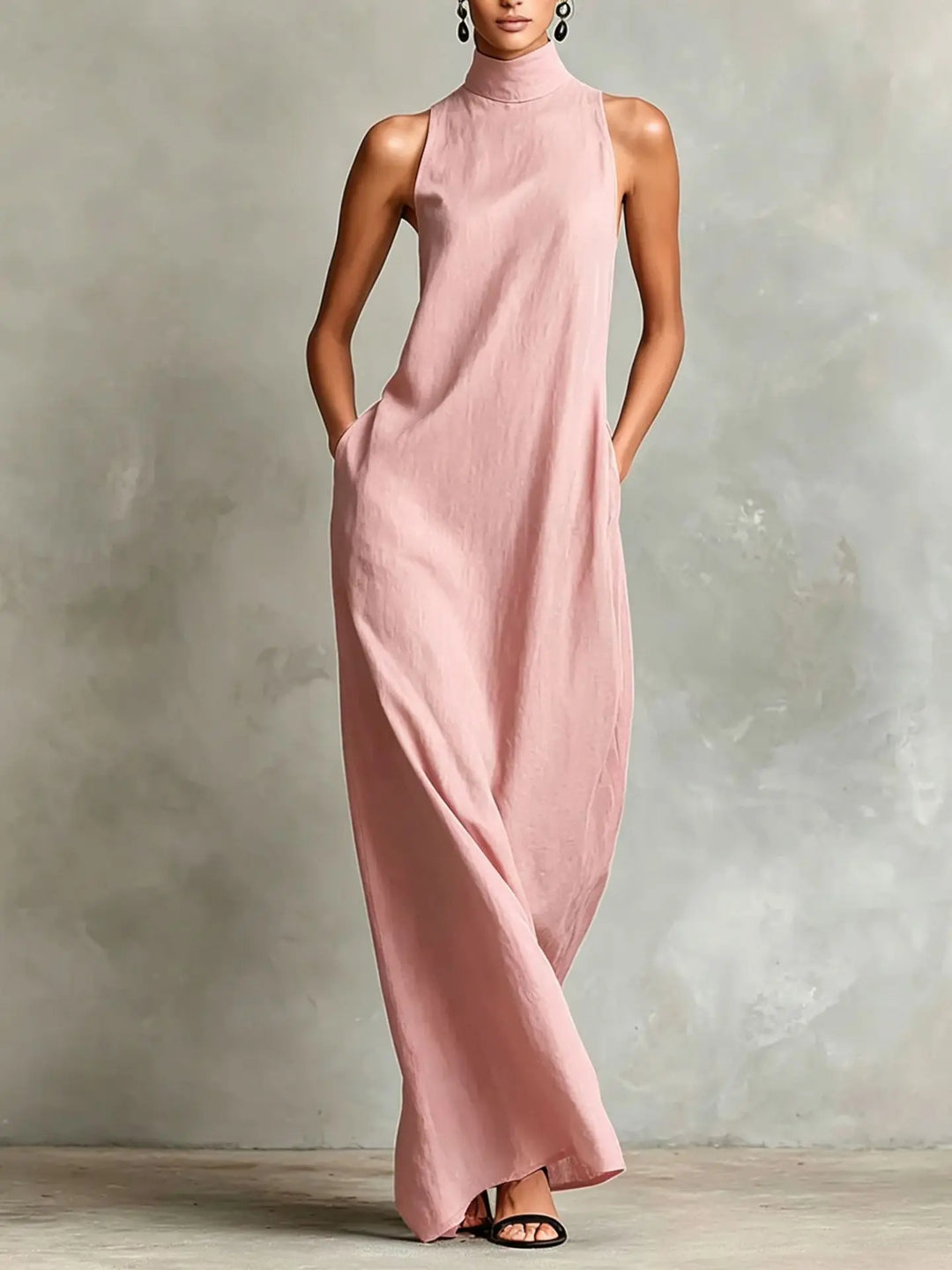 Estelle Sophisticated Pocket Maxi Dress