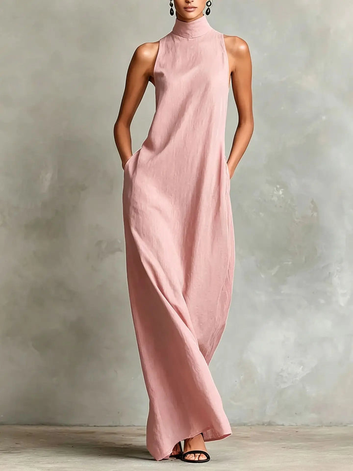 Estelle Sophisticated Pocket Maxi Dress