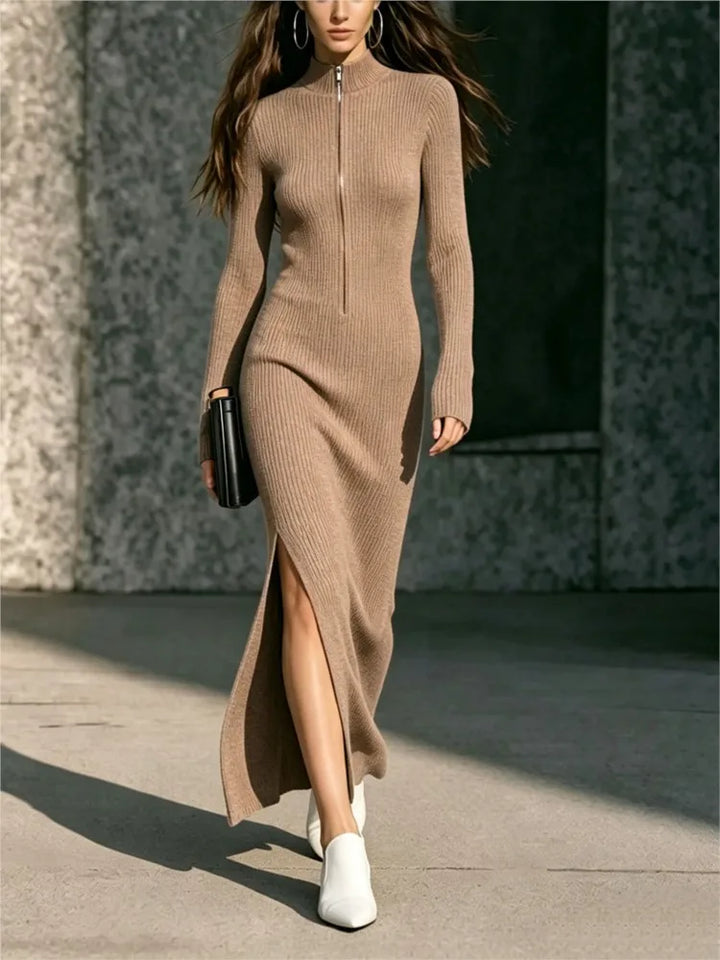 Kayla Ribbed Long Dress