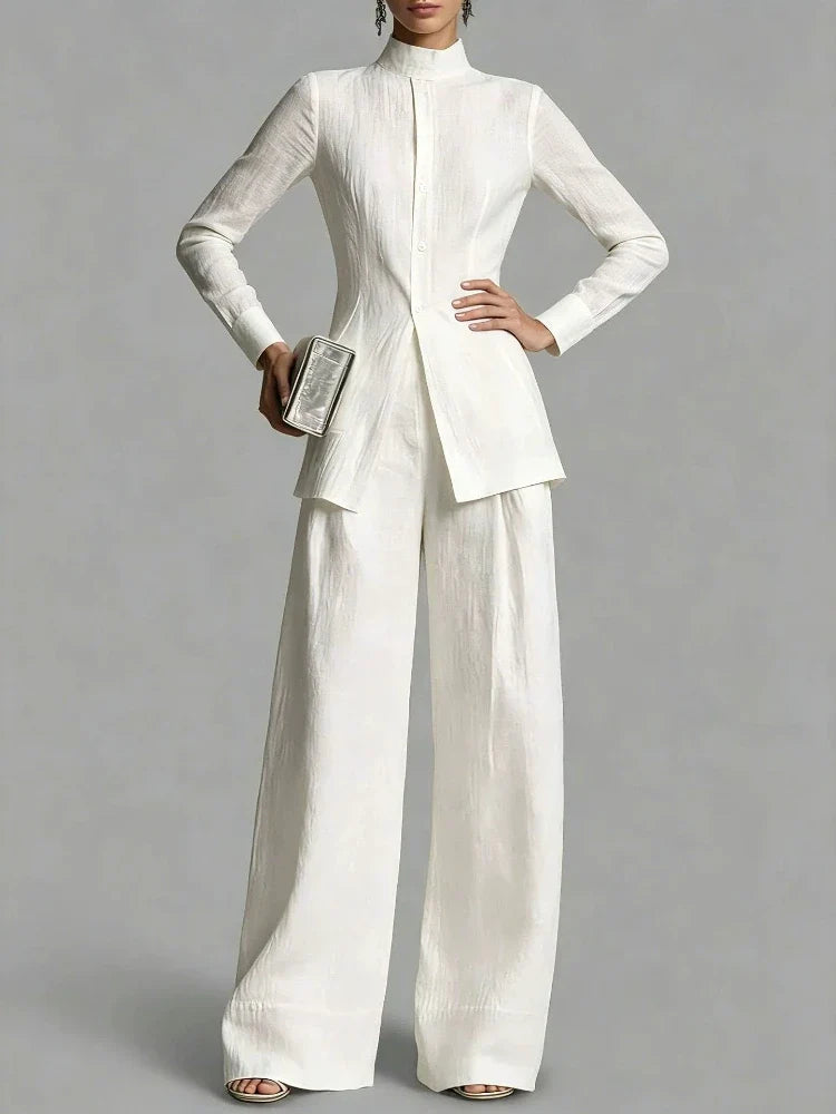 Miravel Peplum Two-Piece Set