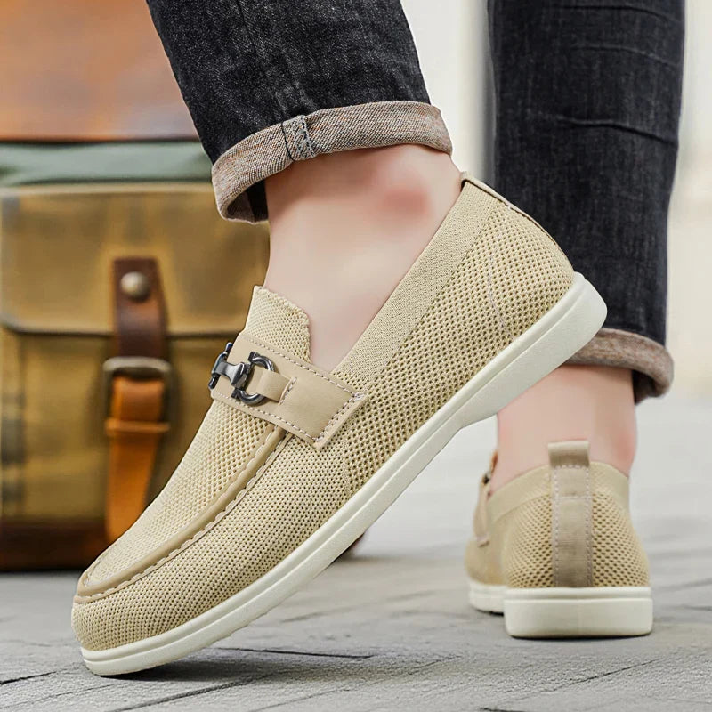 Luciano Breathable Knit Loafers