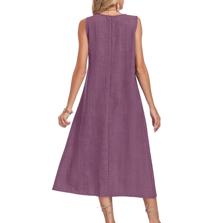 Frances Sleeveless Pocket Midi Dress