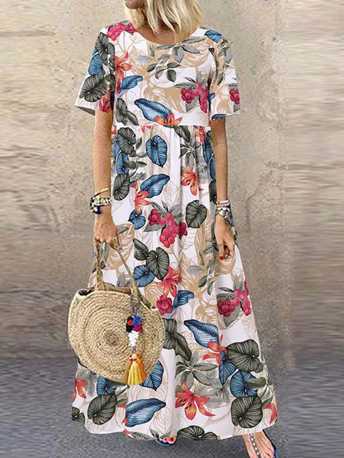 Faye Vintage Floral Maxi Dress