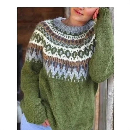 Nadia Fair Isle Crew Neck Sweater