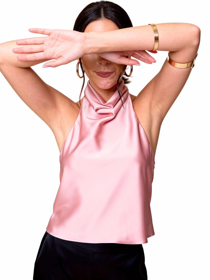 Lorelei Satin Halter Blouse