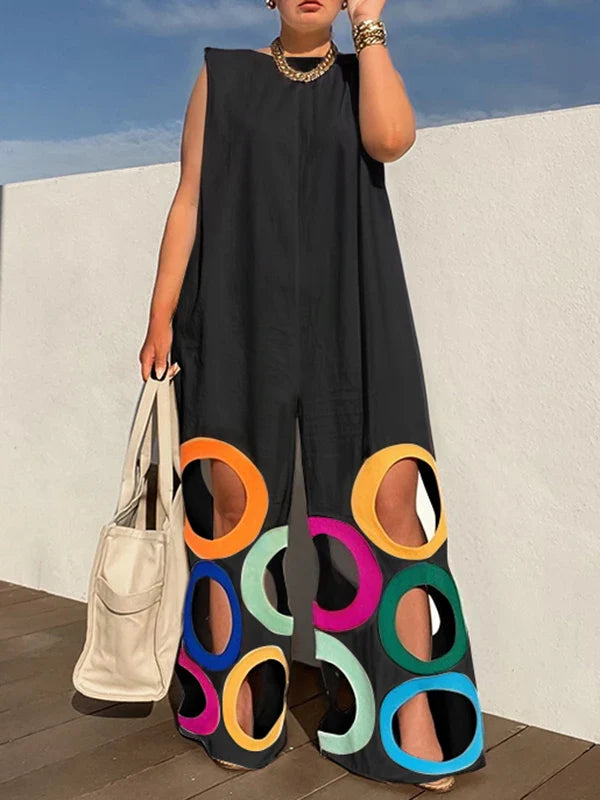 Quilla Flattering Geometric Maxi Dress