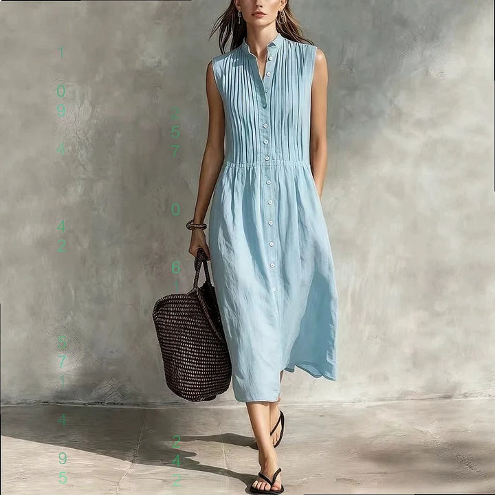 Lenoria Elegant Relaxed Midi Dress