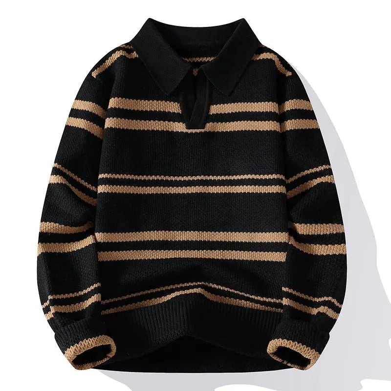 Torvin Split Collar Polo Sweater