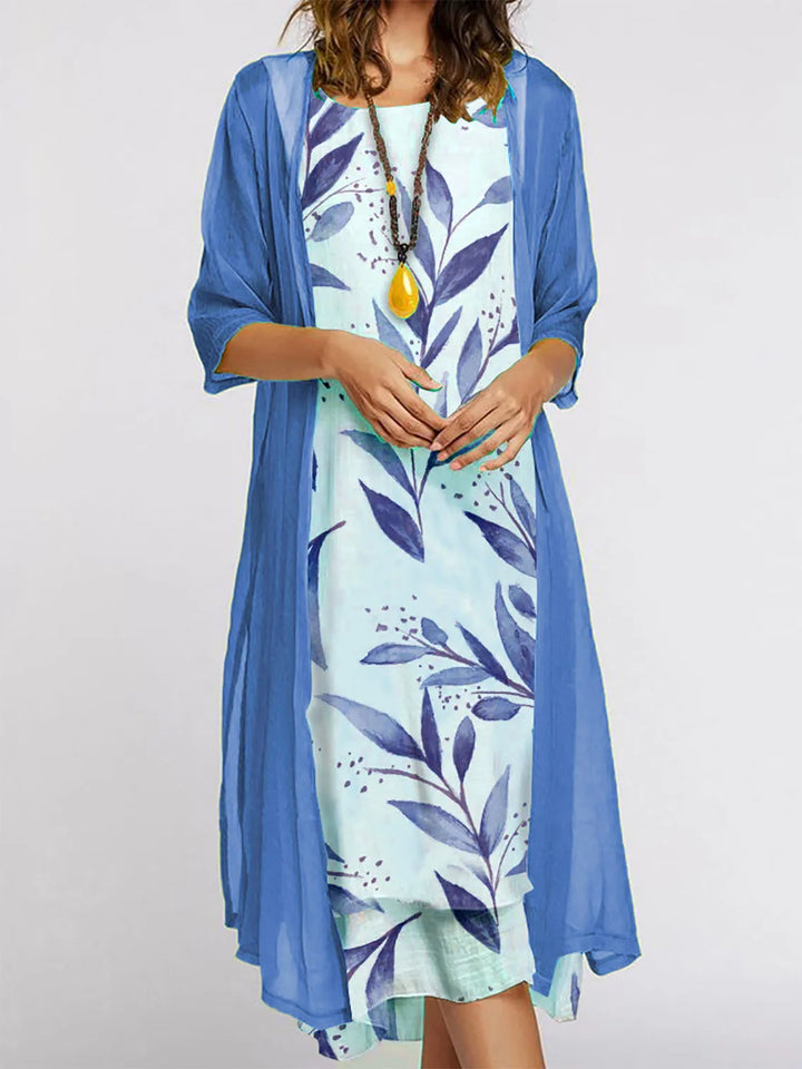 Vera Floral Cardigan Midi Dress