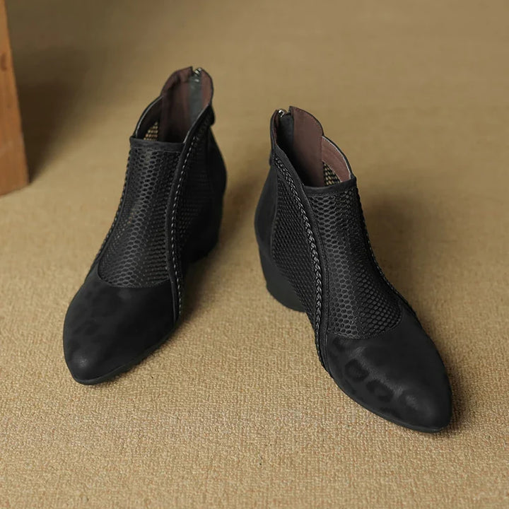 Kaylyn Leather Ankle Boots